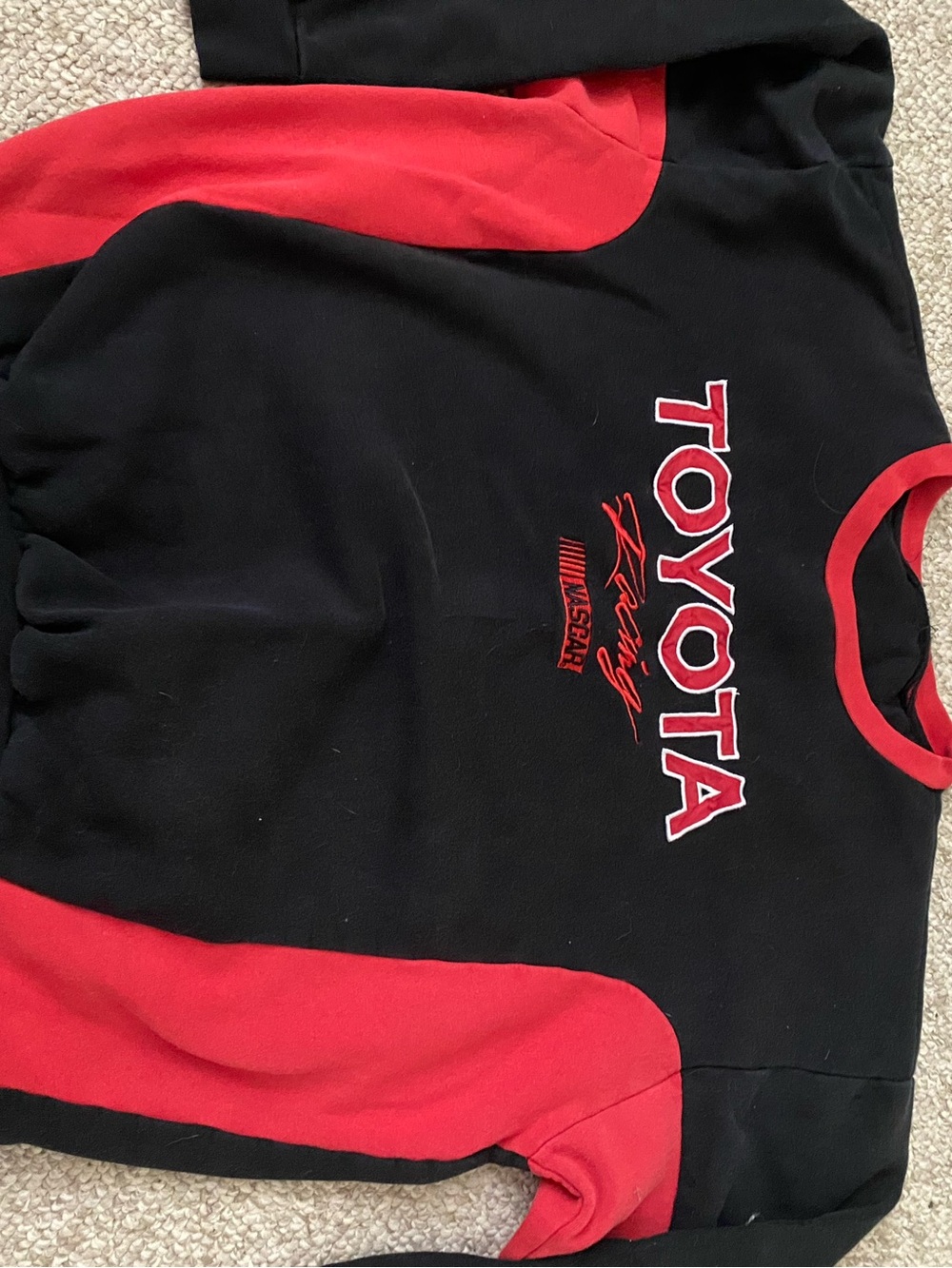 Toyota Racing Black & Red Crewneck Sweatshirt